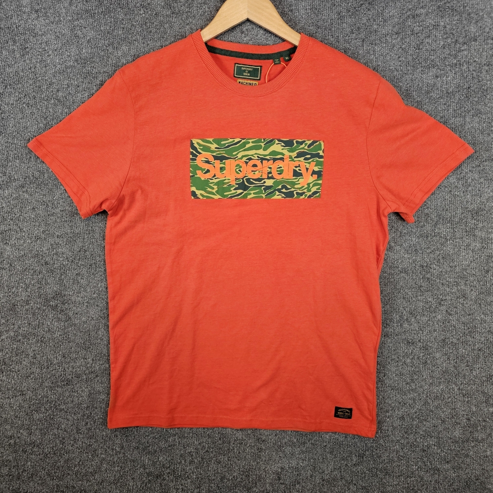🔥 NWT| SUPERDRY Core Logo Canvas Tee | Arizona Orange